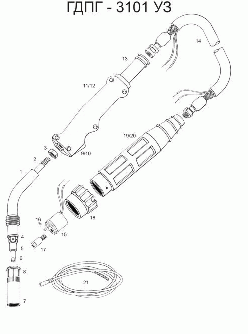Горелка для полуавтоматической сварки ГДПГ - 3101 "ЕВРО"